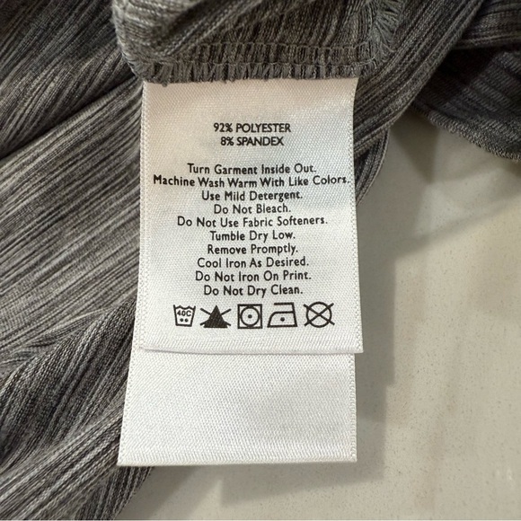 Eddie Bauer Twist Front VNeck Sleeveless A-Line Dress Womens Medium Heather Gray - Picture 7 of 7